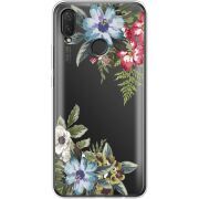 Прозрачный чехол Uprint Huawei P Smart Plus Floral