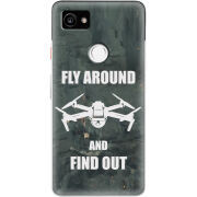 Чехол Uprint Google Pixel 2 XL Дрон Fly Around