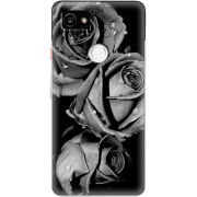 Чехол Uprint Google Pixel 2 XL Black and White Roses