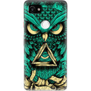 Чехол Uprint Google Pixel 2 XL Masonic Owl