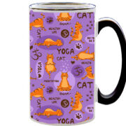 Чашка тест Yoga Cat
