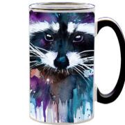 Чашка тест Акварельный енот