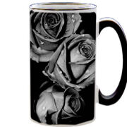 Чашка тест Black and White Roses