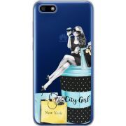 Прозрачный чехол Uprint Huawei Y5 2018 / Honor 7A City Girl