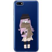 Прозрачный чехол Uprint Huawei Y5 2018 / Honor 7A Winter Morning Girl