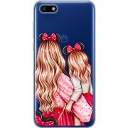 Прозрачный чехол Uprint Huawei Y5 2018 / Honor 7A Mouse Girls