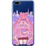 Прозрачный чехол Uprint Huawei Y5 2018 / Honor 7A Wiked Lady