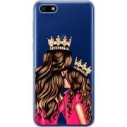 Прозрачный чехол Uprint Huawei Y5 2018 / Honor 7A Queen and Princess