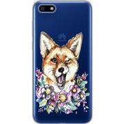 Прозрачный чехол Uprint Huawei Y5 2018 / Honor 7A Winking Fox