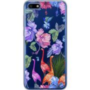 Прозрачный чехол Uprint Huawei Y5 2018 / Honor 7A Flamingo