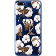Прозрачный чехол Uprint Huawei Y5 2018 / Honor 7A Cotton flowers