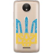 Прозрачный чехол Uprint Motorola Moto C XT1750 Gold Trident