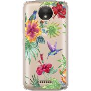 Прозрачный чехол Uprint Motorola Moto C XT1750 Tropical