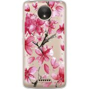 Прозрачный чехол Uprint Motorola Moto C XT1750 Pink Magnolia