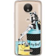 Прозрачный чехол Uprint Motorola Moto C Plus XT1723 City Girl