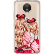 Прозрачный чехол Uprint Motorola Moto C Plus XT1723 Mouse Girls