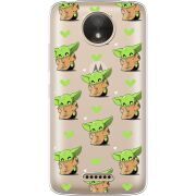 Прозрачный чехол Uprint Motorola Moto C Plus XT1723 Pattern Baby Yoda
