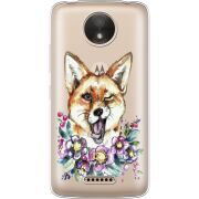 Прозрачный чехол Uprint Motorola Moto C Plus XT1723 Winking Fox