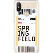 Прозрачный чехол Uprint Xiaomi Mi 6X / A2 Ticket Springfield