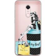 Прозрачный чехол Uprint Xiaomi Redmi 5 Plus City Girl