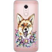 Прозрачный чехол Uprint Xiaomi Redmi 5 Plus Winking Fox