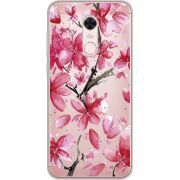Прозрачный чехол Uprint Xiaomi Redmi 5 Plus Pink Magnolia