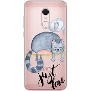 Прозрачный чехол Uprint Xiaomi Redmi 5 Plus Just Love