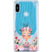 Прозрачный чехол Uprint Xiaomi Redmi Note 5 / Note 5 Pro Blue Hair