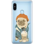 Прозрачный чехол Uprint Xiaomi Redmi Note 5 / Note 5 Pro Dog Coffeeman