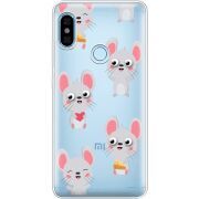 Прозрачный чехол Uprint Xiaomi Redmi Note 5 / Note 5 Pro с 3D-глазками Mouse