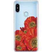 Прозрачный чехол Uprint Xiaomi Redmi Note 5 / Note 5 Pro Red Poppies