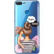 Прозрачный чехол Uprint Huawei Honor 9 Lite Super Mama and Daughter