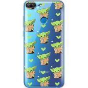 Прозрачный чехол Uprint Huawei Honor 9 Lite Pattern Baby Yoda
