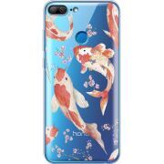 Прозрачный чехол Uprint Huawei Honor 9 Lite Japanese Koi Fish