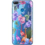 Прозрачный чехол Uprint Huawei Honor 9 Lite Flamingo
