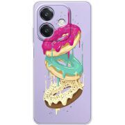 Прозорий чохол BoxFace OPPO A3 Donuts