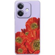 Прозорий чохол BoxFace OPPO A3 Red Poppies