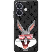 Чорний чохол BoxFace Oppo A3 looney bunny