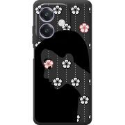 Чорний чохол BoxFace Oppo A3 Flower Hair