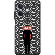 Чорний чохол BoxFace Oppo A3 Man Pattern