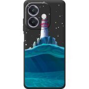 Чорний чохол BoxFace Oppo A3 Lighthouse