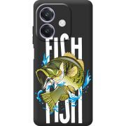 Чорний чохол BoxFace Oppo A3 Fish