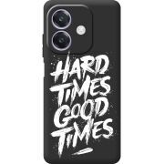 Чорний чохол BoxFace Oppo A3 Hard Times Good Times
