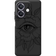 Чорний чохол BoxFace Oppo A3 Eye
