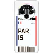 Прозорий чохол BoxFace Tecno Spark 30C Ticket Paris