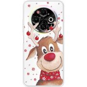 Прозорий чохол BoxFace Tecno Spark 30C Winter Deer