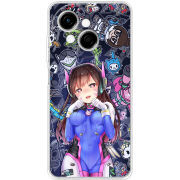 Чохол BoxFace Tecno Go 1 Overwatch D.VA