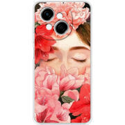 Чохол BoxFace Tecno Go 1 Girl in Flowers