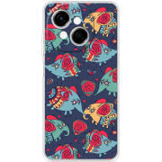 Чохол BoxFace Tecno Go 1 Flying Elephants