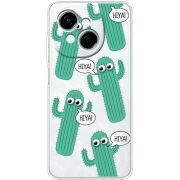 Прозорий чохол BoxFace Tecno Spark Go 1 с 3D-глазками HIYA